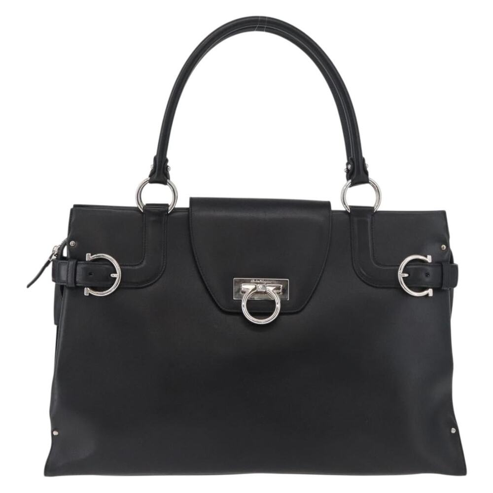 Salvatore Ferragamo Gancini Handbag Black